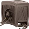 Suncast Aquawinder 125?? Wicker Garden Hose Reel ?C Lightweight Portable Hands ?C Free Water Powered Retractable Hose Reel ?C Java - Image 2