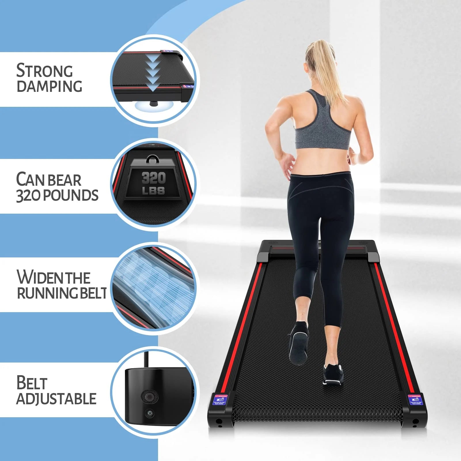Sperax Walking Pad Under Desk Treadmill for Home - Image 4