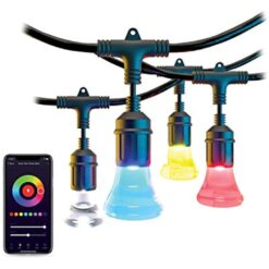 Atomi Smart WiFi Color String Lights - 24ft Waterproof LED, Alexa/Google Compatible