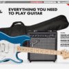 Squier by Fender Affinity Series Stratocaster Pack, HSS, Maple Fingerboard, Lake Placid Blue - Image 2