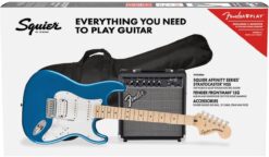 Alternative view of Squier by Fender Affinity Series Stratocaster Pack, HSS, Maple Fingerboard, Lake Placid Blue