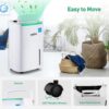 Portable Air Conditioners with Remote Control, 3-in-1 Free Standing Cooling AC Unit with Fan & Dehumidifier, Cools Room up to 700 sq.ft, Smart/Sleep Mode,3 Speed,Auto Swing,24H Timer - Image 6