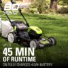 80V Cordless 21′′ Self-Propelled Brushless Lawn Mower | Greenworks - Image 6