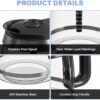 12-Cup Coffee Pot Replacement Carafe Compatible with Ninja Coffee Brewer Maker Models CE251 CE201 CE201C CE200 CE200C Model# XGLSLID200 - Image 4