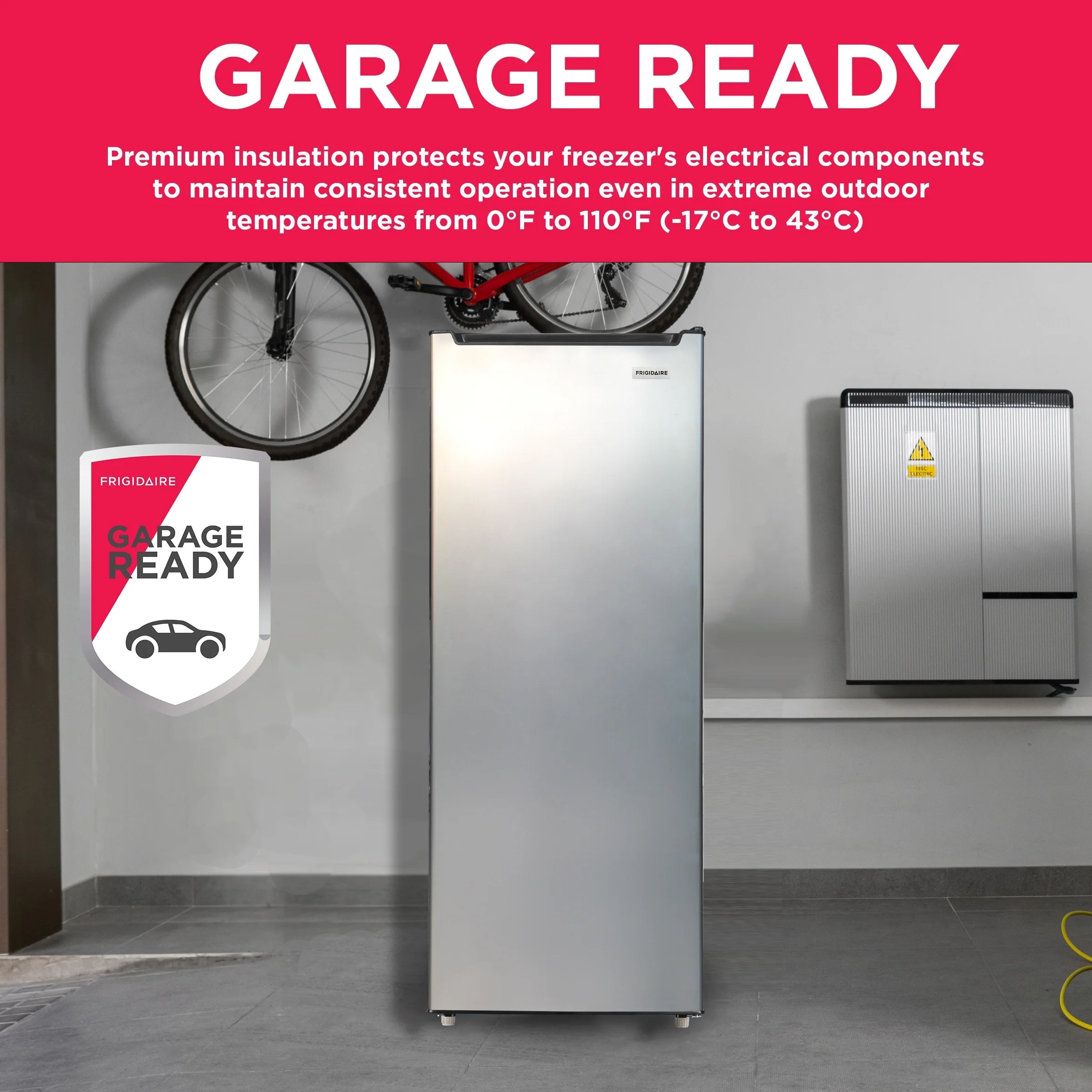 Frigidaire 6.5 Cu. ft. Upright Freezer Platinum - Image 4