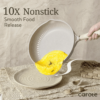 Carote 21-Piece Nonstick Cookware Set, Eco-Friendly Granite, Induction Compatible, Beige - Image 4