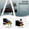 SocTone 3 Step Ladder, Folding Step Stool for Adults with Handle, Lightweight - Image 5