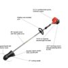 ECHO SRM-225 21.2 cc Gas 2-Stroke Cycle Straight Shaft Trimmer - Image 2