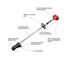 Alternative view of ECHO SRM-225 21.2 cc Gas 2-Stroke Cycle Straight Shaft Trimmer