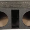 QPower QBOMB12VL Dual 12′′ Vented Subwoofer Box – Durable MDF, Black Rhino Liner Finish - Image 2