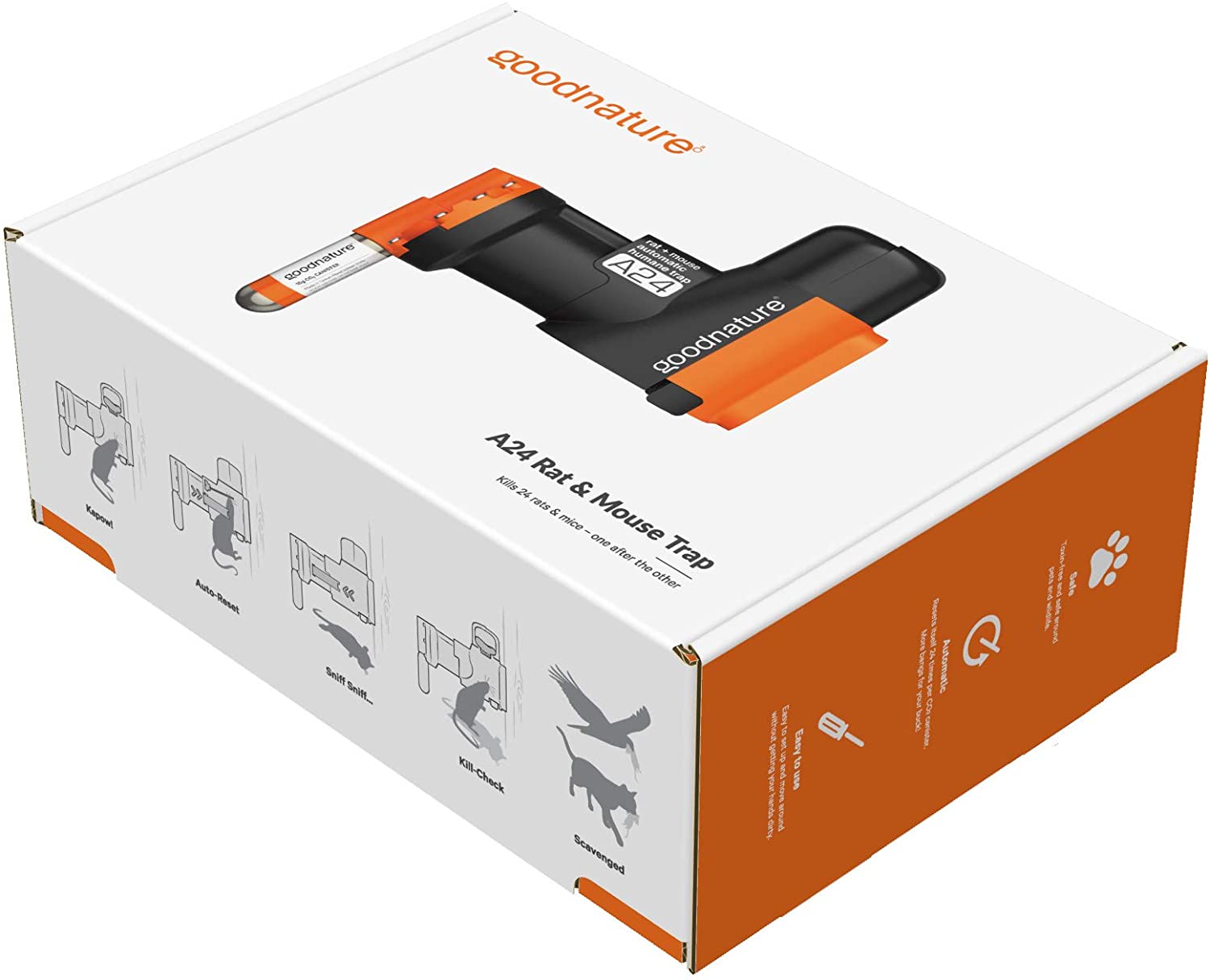 A24 Rat & Mouse Trap Kit Without Counter. Humane & Non-Toxic Rodent Control System That Kills Rodents Repeatedly - Image 4