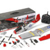 A280 RC Plane 2.4G 4CH 3D6G Mode Aircraft P51 Fighter Simulator with LED Searchlight RC Airplane Toys for Children - Image 2