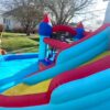 Inflatable Water Slides for Kids 8-in-1 Bounce House Water Park with 450W Blower Climbing Wall, Splash Pool, 2 Water Cannons, Basketball Hoop, Water Slide, Crocodile Sprinkler for Gift Backyard Party - Image 8