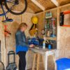 Handy Home Products Beachwood 10 ft. x 12 ft. Wood Storage Shed (Floor Included) - Image 8