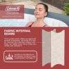 4 to 6 Person Inflatable Hot Tub Square Portable Outdoor Spa with 114 Soothing AirJets and Insulated Cover, Gray-Coleman - Image 21