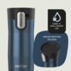 Contigo® AUTOSEAL® West Loop Vacuum-Insulated Stainless Steel Travel Mug with Easy-Clean Lid, 12 oz - Transparent Blueberry - Image 4