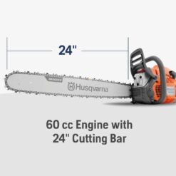 Alternative view of 460 Rancher Gas Powered Chainsaw, 60.3-cc 3.6-HP, 2-Cycle X-Torq Engine, 24 Inch Chainsaw with Automatic Adjustable Oil Pump, For Wood Cutting, Tree Trimming and Land Clearing