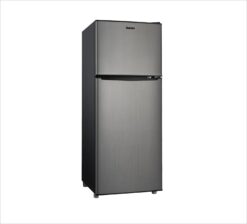 Alternative view of 4.6. Cu ft Two Door Mini Refrigerator with Freezer, Stainless Steel