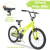 Baprem 18" Girls Bike for 5-9 Years Old Kids, Cute Kids Bike with Training Wheels, Steel Frame Sporty Children Bicycle, Pink - Image 45