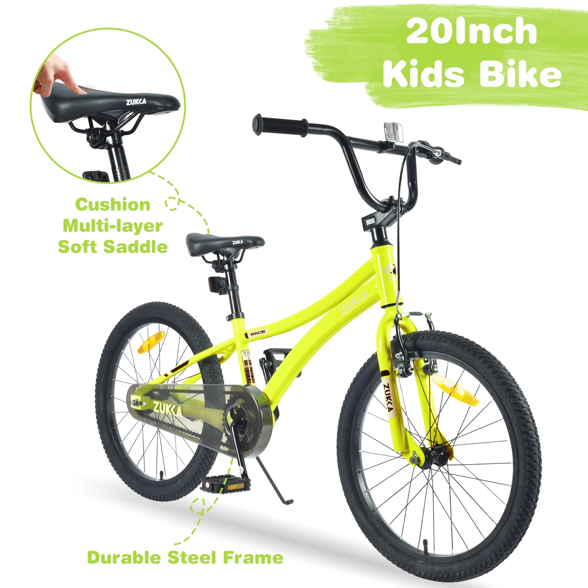 Baprem 18" Girls Bike for 5-9 Years Old Kids, Cute Kids Bike with Training Wheels, Steel Frame Sporty Children Bicycle, Pink - Image 45
