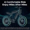 AKEZ Retro Electric Bike 1000W, 28mph, 94 Miles, 20"x4.0" Fat Tires, Full Suspension, UL Certified - Image 6