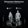 AKEZ Retro Electric Bike 1000W, 28mph, 94 Miles, 20"x4.0" Fat Tires, Full Suspension, UL Certified - Image 7