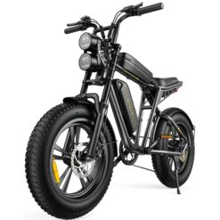 AKEZ Retro Electric Bike 1000W, 28mph, 94 Miles, 20"x4.0" Fat Tires, Full Suspension, UL Certified