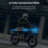 AKEZ Retro Electric Bike 1000W, 28mph, 94 Miles, 20"x4.0" Fat Tires, Full Suspension, UL Certified - Image 8