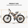 Aostirmotor 1500W Electric Mountain Bike, 26" Fat Tires, 48V 15Ah Battery, Aluminum Frame, Disc Brakes, Shimano 7-Speed, Suitable for Adults - Image 2