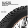 Aostirmotor 1500W Electric Mountain Bike, 26" Fat Tires, 48V 15Ah Battery, Aluminum Frame, Disc Brakes, Shimano 7-Speed, Suitable for Adults - Image 4