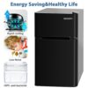 Euhomy Mini Fridge with Freezer, 3.2 Cu.Ft Mini Refrigerator with Freezer - Image 2