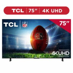 Alternative view of TCL 75′′ 4-Series 4K UHD HDR Smart TV with Roku, Voice Control, and Premium Design