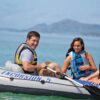 Intex Excursion 5 Person Inflatable Fishing Boat with Composite Motor Mount - Image 7
