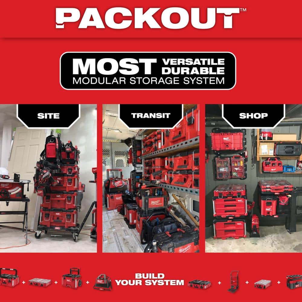 PACKOUT 22 in. Rolling Tool Box, 22 in. Large Tool Box and 22 in. Medium Tool Box 8426-8425-8424 - Image 5