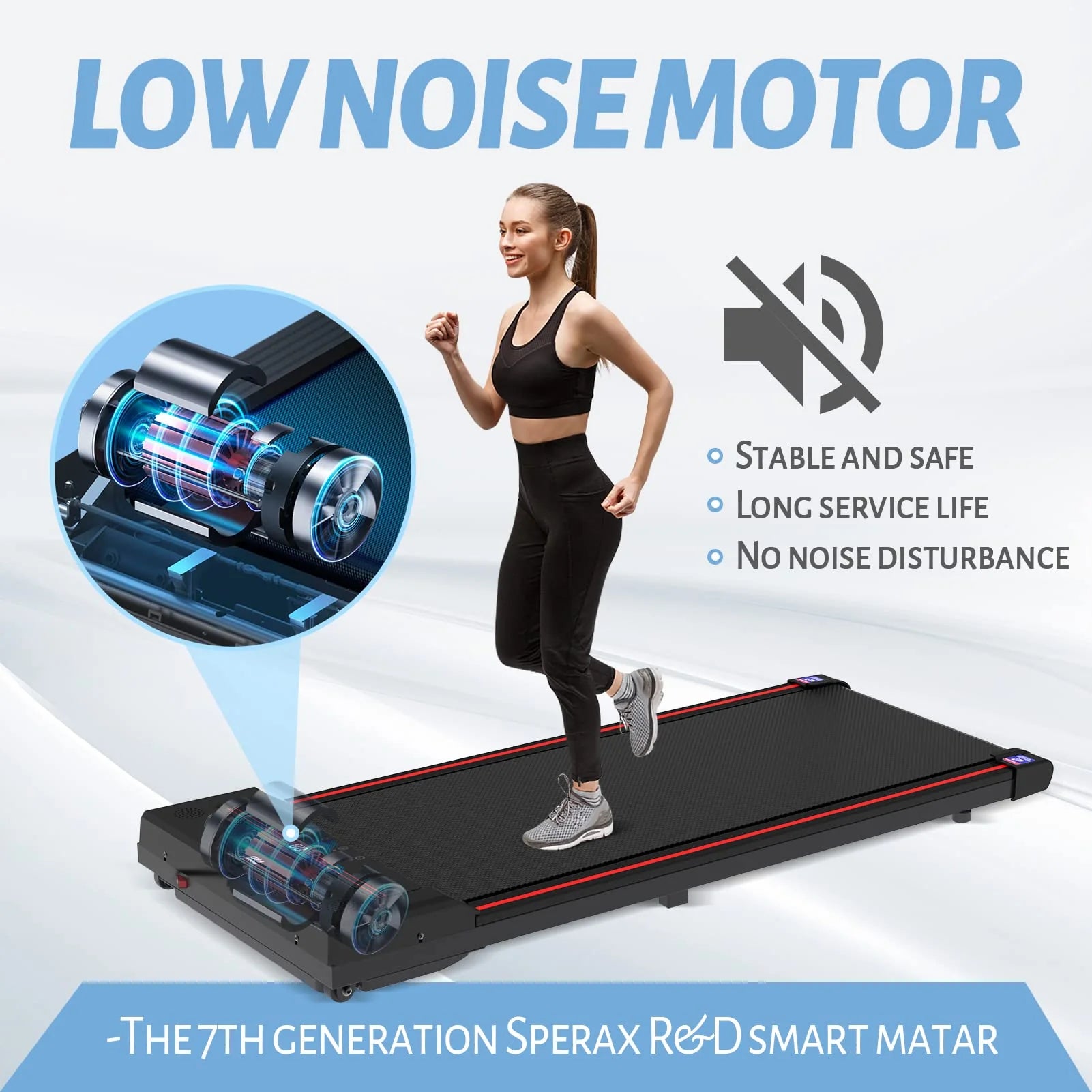 Sperax Walking Pad Under Desk Treadmill for Home - Image 5