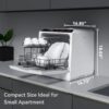 Hermitlux Countertop Dishwasher With 5-Liter Built-in Water Tank - Image 8