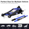 3 Ton Floor Jack, Hydraulic Low Profile Car Jack, Heavy Duty Steel Hydraulic Jack Floor Jack with Dual Piston Quick Lift Pump, Lifting Range 5.1′′-20′′ - Image 2