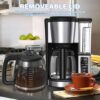 12-Cup Coffee Pot Replacement Carafe Compatible with Ninja Coffee Brewer Maker Models CE251 CE201 CE201C CE200 CE200C Model# XGLSLID200 - Image 3