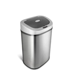 Nine Stars Motion Sensor Touchless 21.1 Gal Trash Can Stainless Steel
