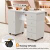 OmySalon Manicure Table Nail Desk w/Electric Downdraft Vent - Image 6