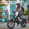 Electric Bike for Adults750W 30-70Miles 48V 15AH Removable Battery Ebike 20" x 4.0 Fat Tire Beach Commuting E-Bike 2 Seater W/Fork Suspension UL2849 - Image 4