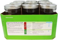 Alternative view of Ball Wide Mouth 24 Oz Glass Mason Jars with Lids, 9 Pack, Freezer Safe, Canning Jars