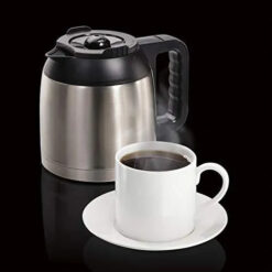 Alternative view of Hamilton Beach FlexBrew Thermal Coffee Maker, Single Serve & Full Pot, Compatible with K-Cup Pods or Grounds, Programmable, Black and Stainless (49966)