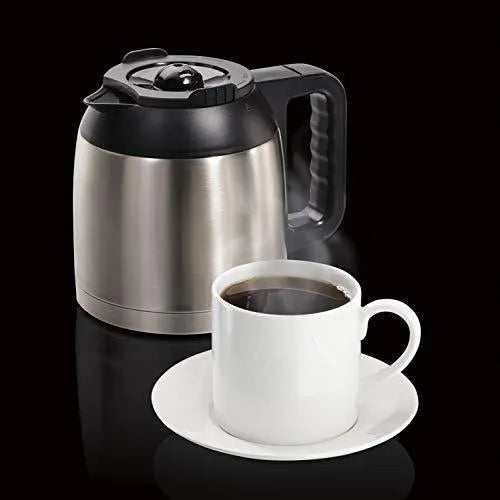 Hamilton Beach FlexBrew Thermal Coffee Maker, Single Serve & Full Pot, Compatible with K-Cup Pods or Grounds, Programmable, Black and Stainless (49966) - Image 2
