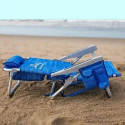 Alternative view of Tommy Bahama Backpack Beach Chairs - (2 PACK Blue )