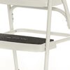 COSCO Stylaire Retro Chair + Step Stool with flip-up seat (white, one pack) - Image 8