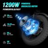 Electric Bike for Adults Ridstar, 1200W 30mph Moutain Bike,48V 15.6AH Battery E-Bike,20" Fat Tire Electric Motorcycle,Electric Bicycle 7 Speed Full Suspension - Image 2