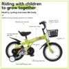 Baprem 18" Girls Bike for 5-9 Years Old Kids, Cute Kids Bike with Training Wheels, Steel Frame Sporty Children Bicycle, Pink - Image 48