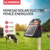 10 Miles Solar Electric Fence Charger with Day/Night Mode, 0.16J Portable Solar Fence Charger with Rechargeable Solar Panel for 24-Hour Uninterrupted Protection Electric Fence Energizer - Image 5