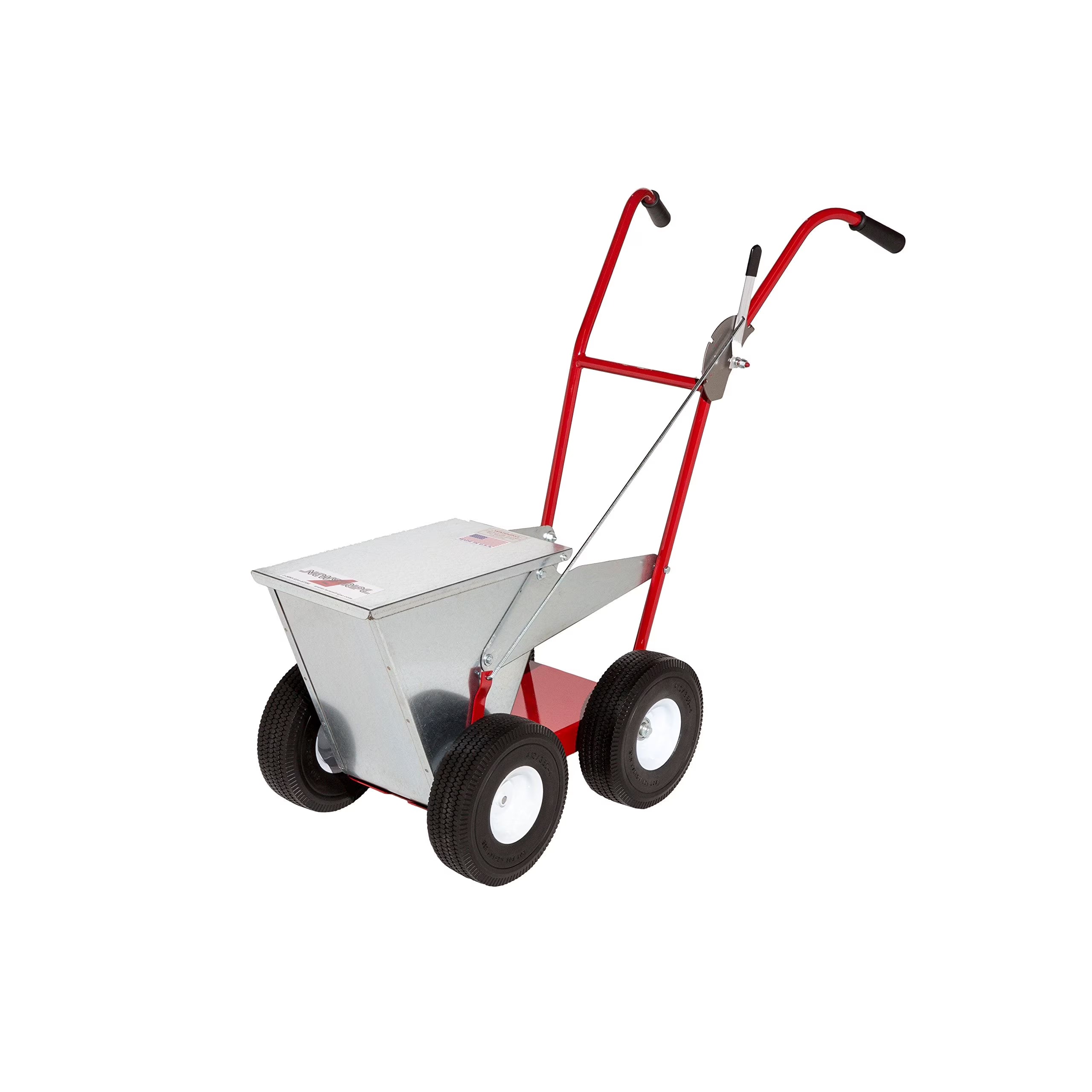 Newstripe NewLiner HD 50 lb Heavy Duty Dry Line Marker (Part #10001744) | Precision 2" or 4" Lines | Galvanized Steel | 10" Pneumatic Tires | For Baseball, Tracks & Events | Made in USA